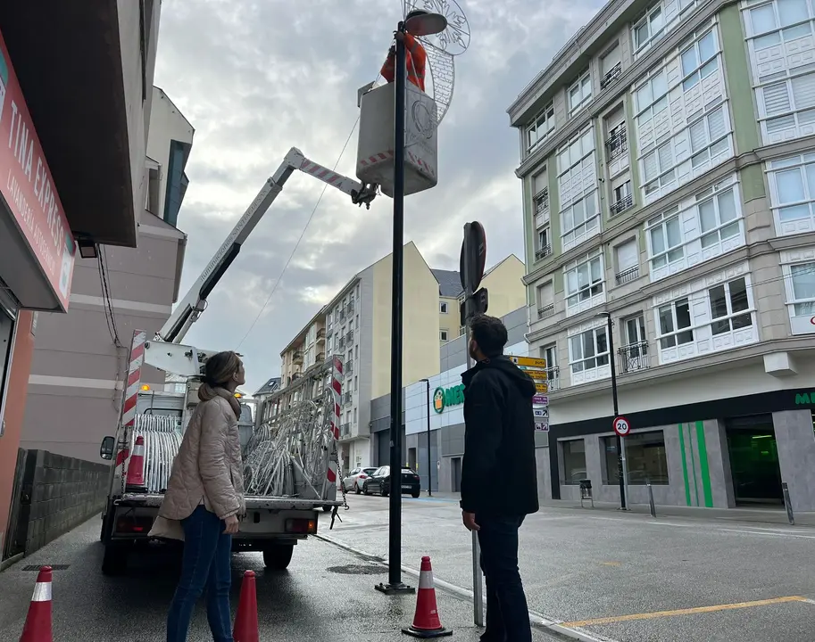 Supervisando la iluminación navideña
