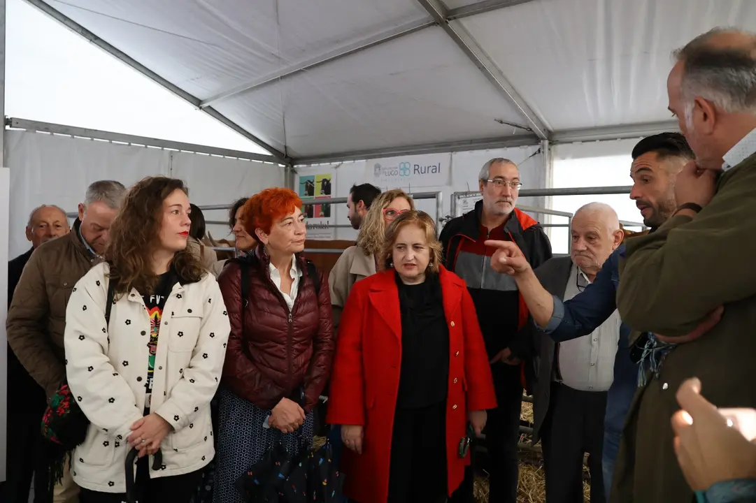 Inauguración de Expolugo, con Maite Ferreiro y Alexandre Penas