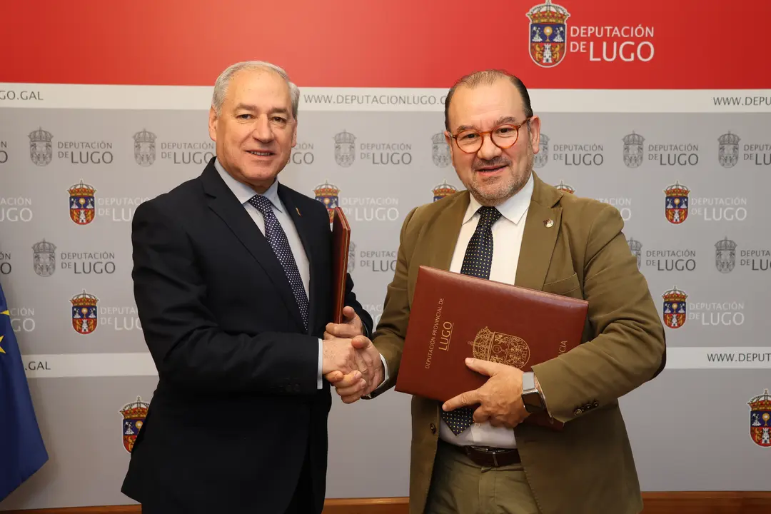 191224 Sinatura convenio USC. Josep Tumé y Antonio López