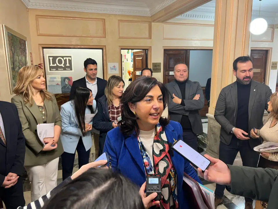 Elena Candia, antes de acceder al debate sobre el estado de Lugo