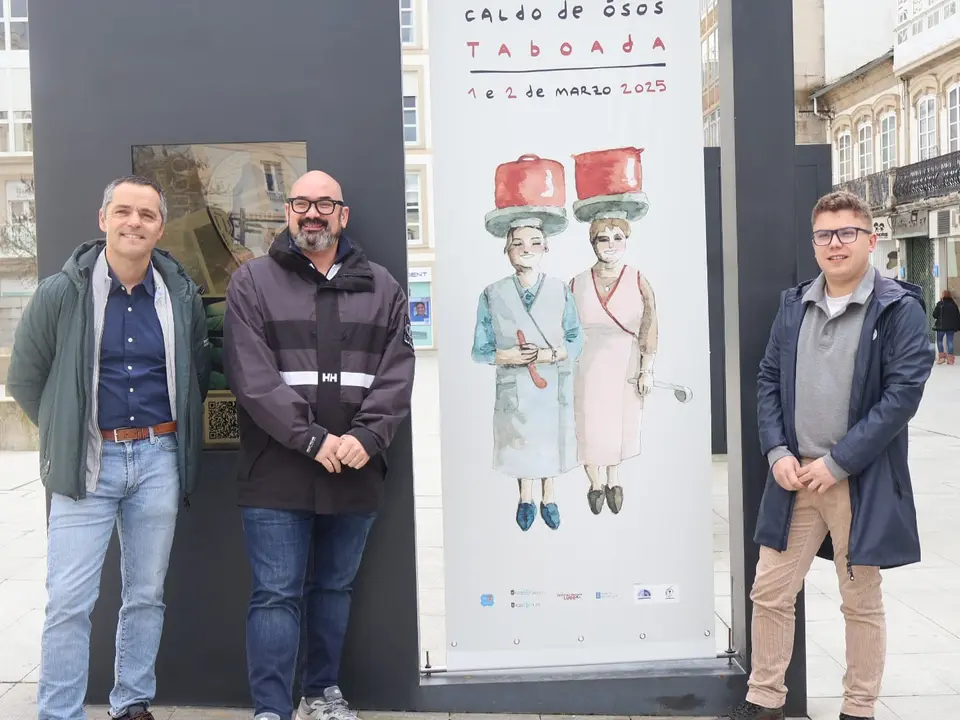 Presentación del cartel de la fiesta de Caldo de Ósos, de Taboada