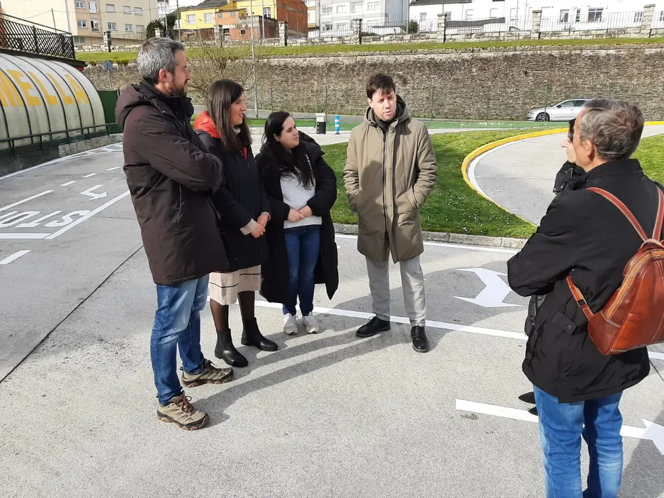 Visita al Parque Infantil de Tráfico de Lugo por parte de Rubén Arroxo