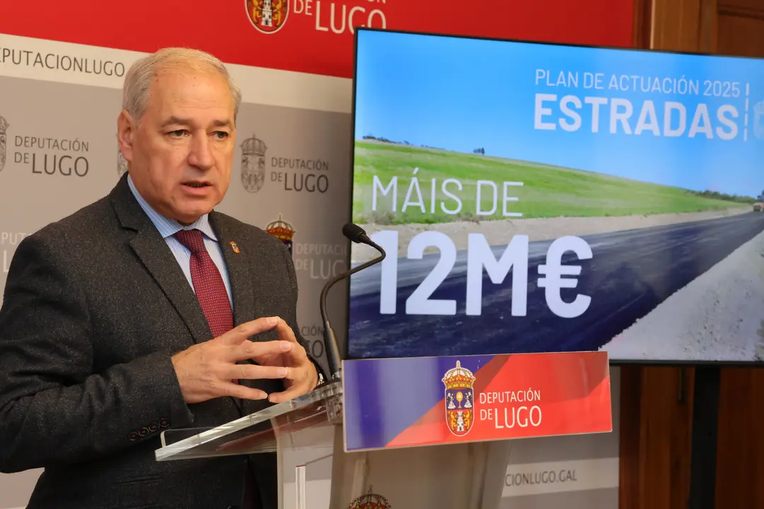 José Tomé, durante la presentación del plan de carreteras