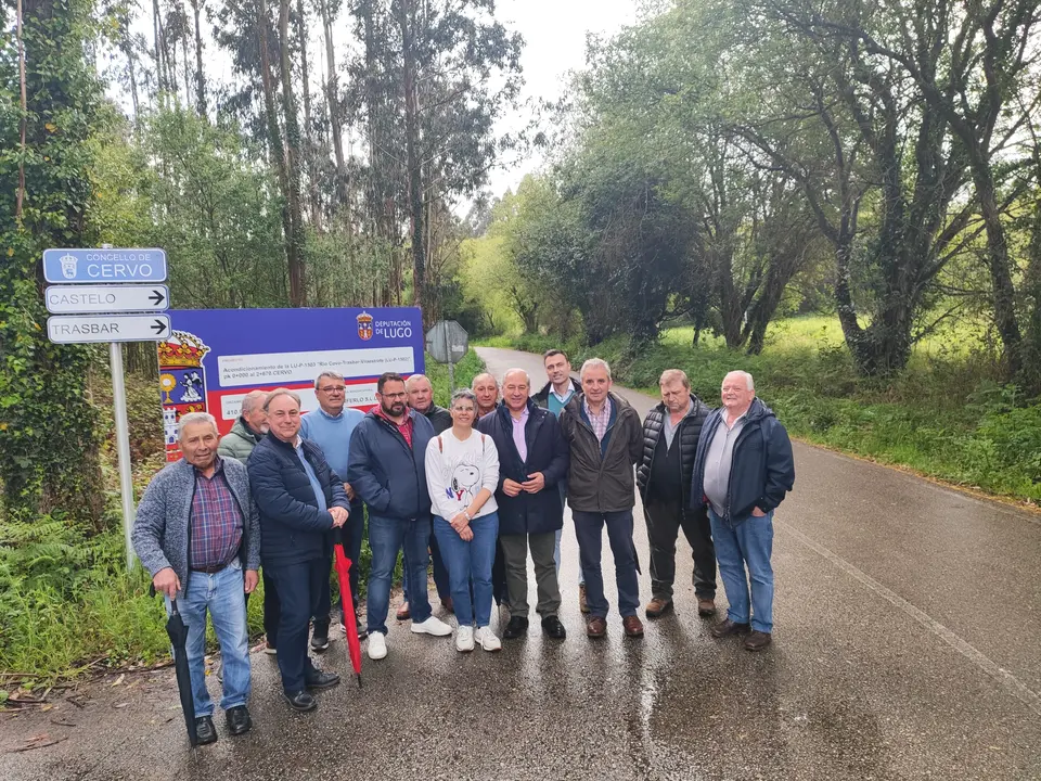 José Tomé supervisó las obras de la LU-P-1503, en Cervo