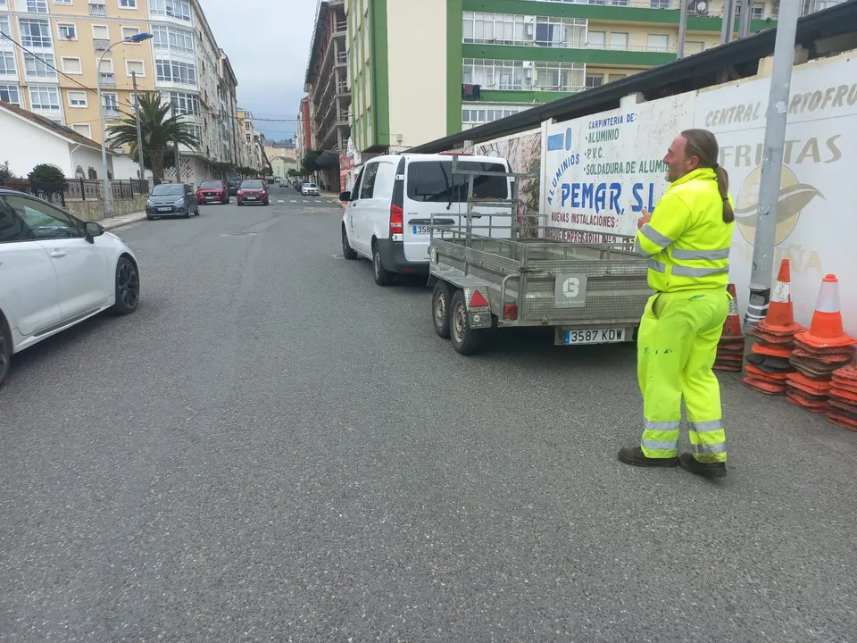260425 SINALIZACIÓN DAS OBRAS PARA MELLORAR AS RÚAS CORPORACIÓNS MUNICIPAIS E MIJAIL GORBACHOV (FOZ)