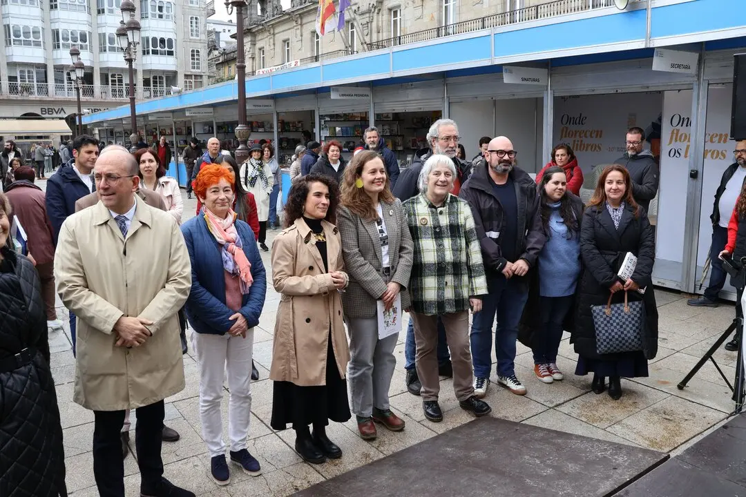 Imagen de la inauguración de la Feira do Libro de Lugo