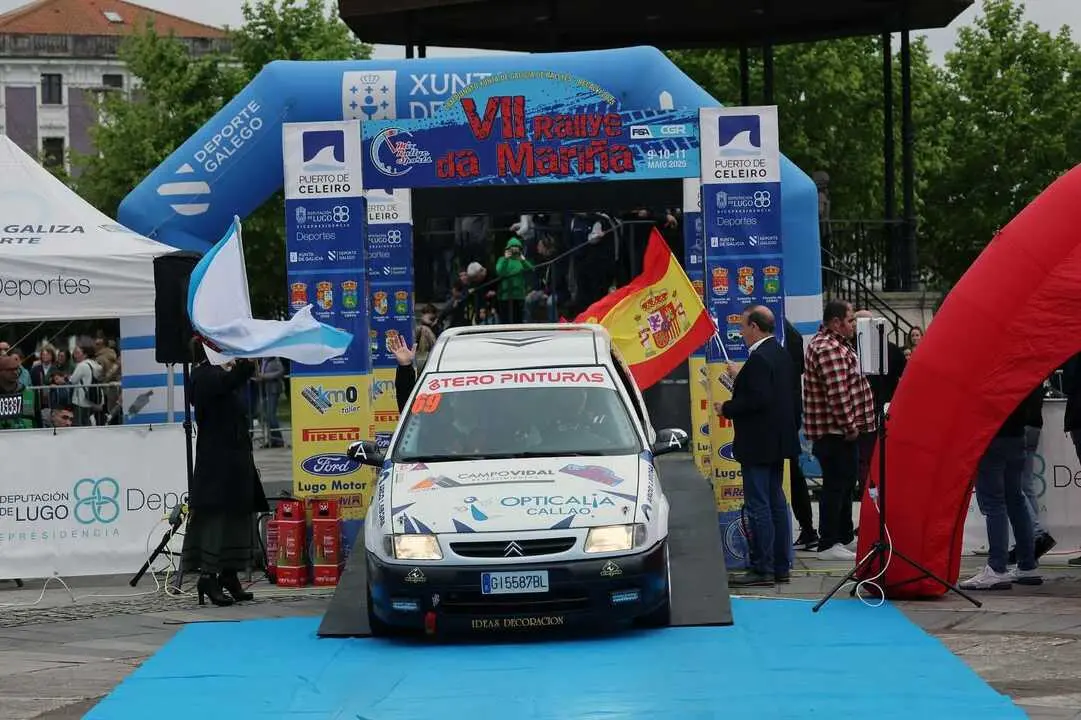 Marcos Otero, en el Rally da Mari&ntilde;a