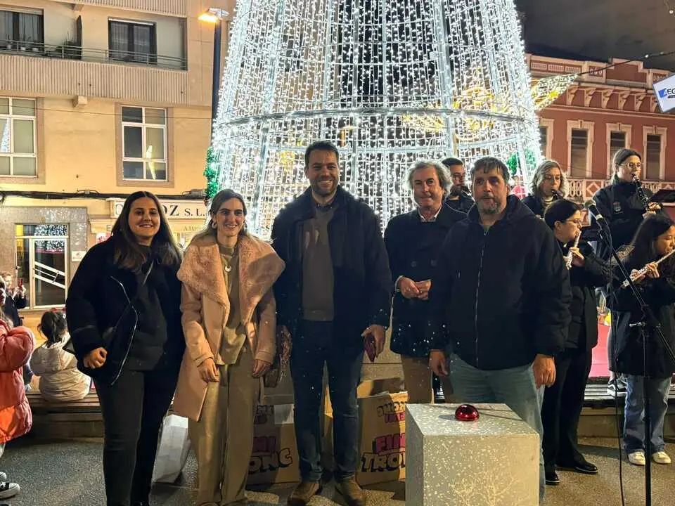 Imagen de archivo del encendido de la navidad 2024 en Foz