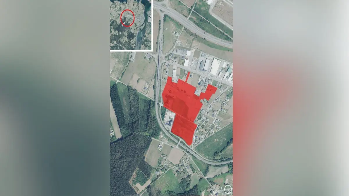 Plano del &aacute;mbito de actuaci&oacute;n en Ribadeo.