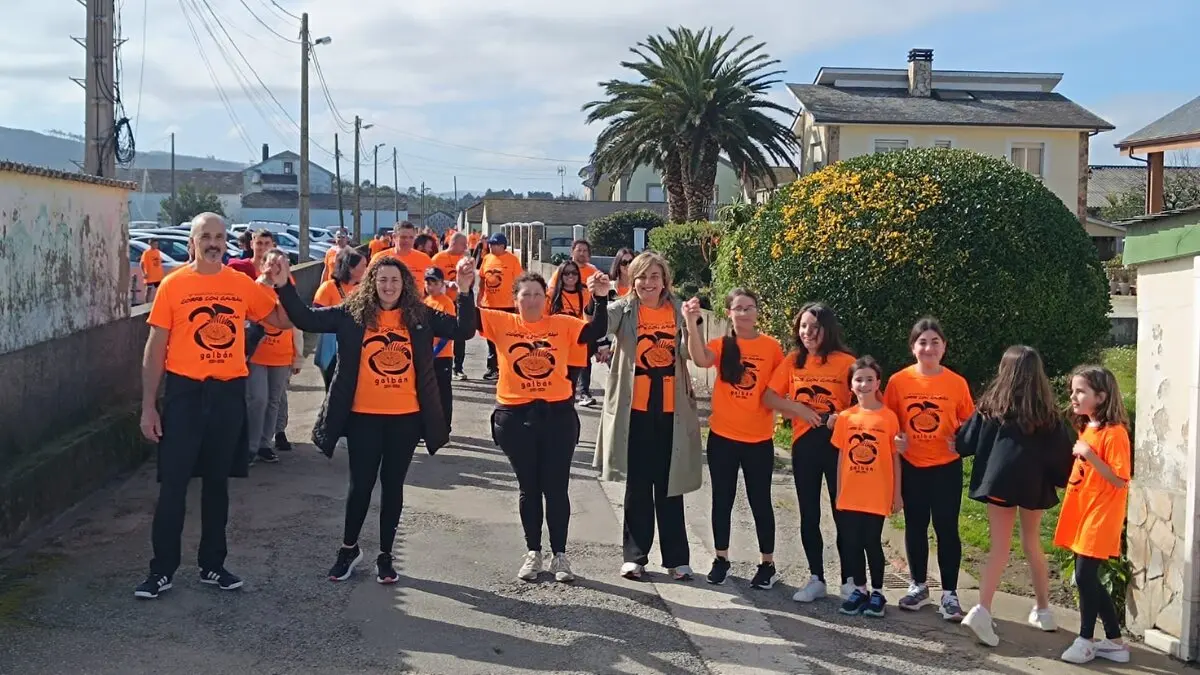 Marcha solidaria organizada por la Asociaci&oacute;n Galban. Imagen de Coa&ntilde;a