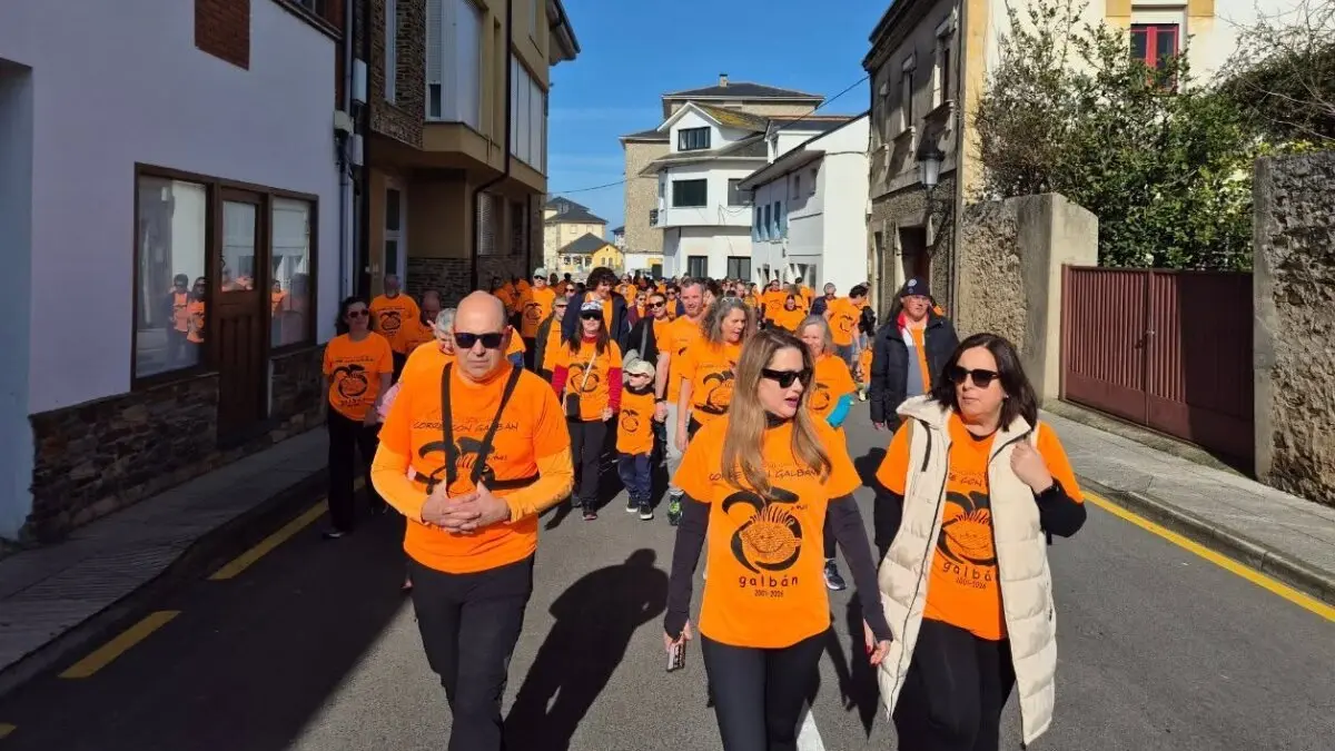 Marcha solidaria organizada por la Asociaci&oacute;n Galban. Imagen de las redes de la Asociaci&oacute;n Fraternidad (2)