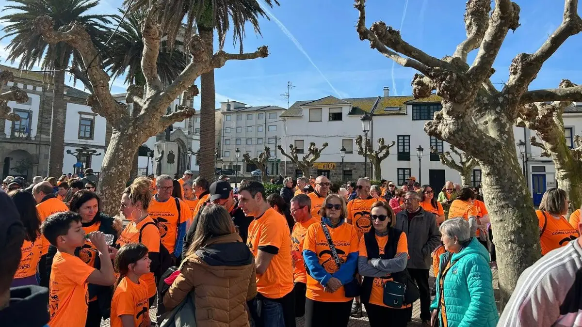 Marcha solidaria organizada por la Asociaci&oacute;n Galban. Imagen de las redes del Ayuntamiento de Tapia  (2) (3)