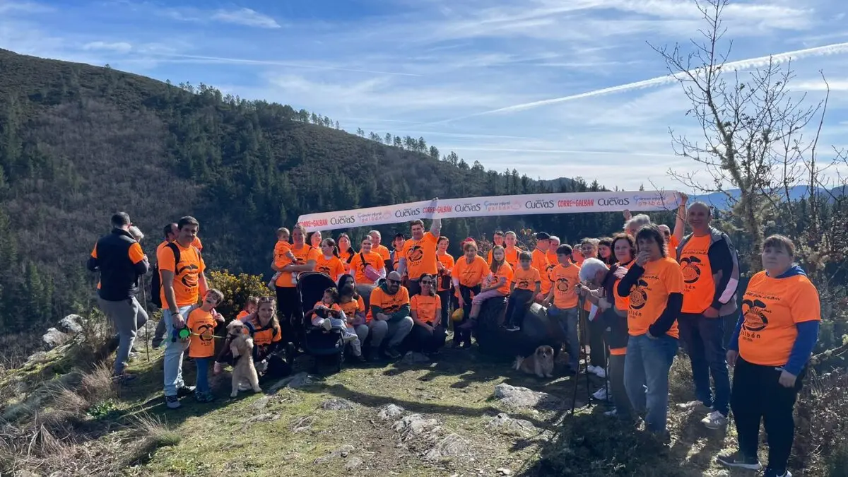 Marcha solidaria organizada por la Asociaci&oacute;n Galban. Imagen de Santa Eulalia
