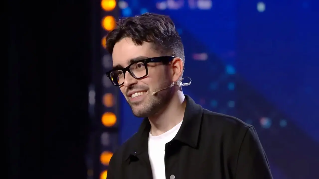 Foto de Nacho Samena en el programa de concursos Got Talent.