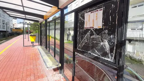 Apeadoiro de Pontelabrada no casco de Viveiro