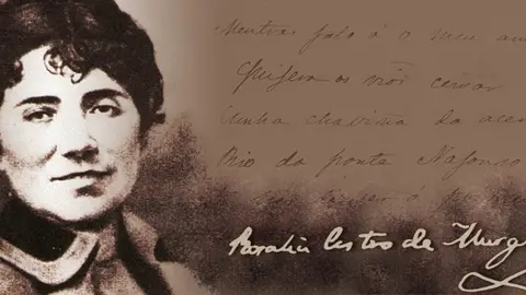 Burela marat&oacute;n lectura Rosal&iacute;a de Castro