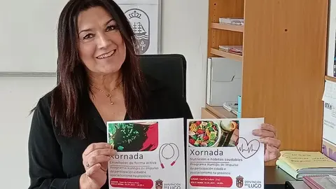 270324 ANA ROJO PRESENTANDO AS CHARLAS SOBRE NUTRICI&Oacute;N E ENVELLECEMENTO ACTIVO (1)