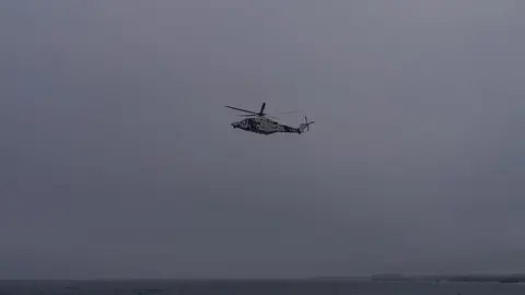 Helic&oacute;ptero de rescate mar&iacute;timo Pesca II.