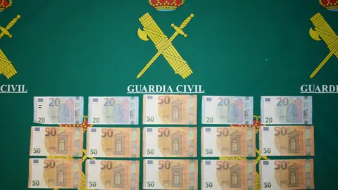 Guardia Civil billetes falsos
