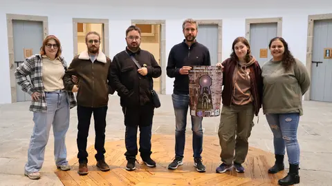 Rub&eacute;n Arroxo, durante la presentaci&oacute;n de la jornada de juegos de mesa y de rol