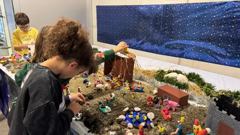 Belenes de plastilina en Cervo