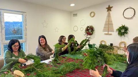 Taller navide&ntilde;o de la UNED de Lugo