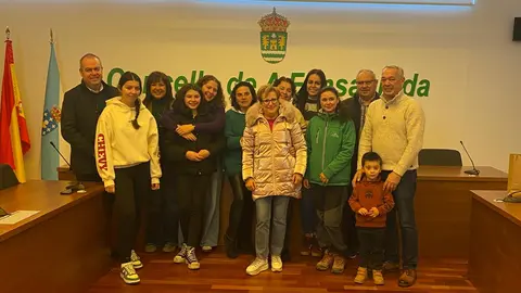 Los premiados en el Concurso de decoraci&oacute;n de Nadal de A Fonsagrada