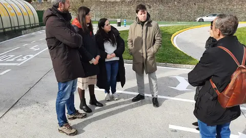 Visita al Parque Infantil de Tr&aacute;fico de Lugo por parte de Rub&eacute;n Arroxo