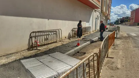 Obras en Cami&ntilde;o Real, en Burela