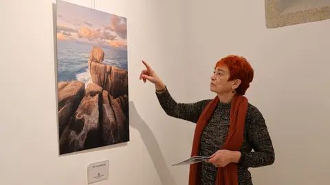 Maite Ferreiro visit&oacute; la exposici&oacute;n &laquo;Capturando a natureza&raquo; en O Vello C&aacute;rcere