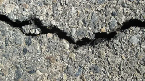 Asfalto, grieta