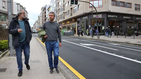 Penas y Arroxo, en la zona en la que se renov&oacute; el firme