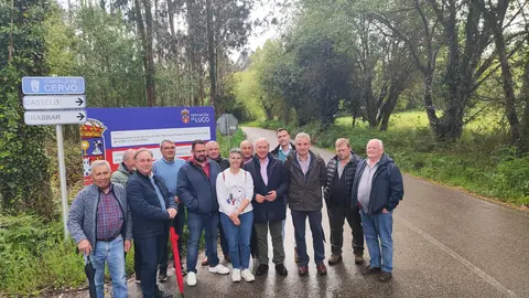 Jos&eacute; Tom&eacute; supervis&oacute; las obras de la LU-P-1503, en Cervo