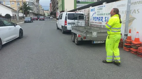 260425 SINALIZACI&Oacute;N DAS OBRAS PARA MELLORAR AS R&Uacute;AS CORPORACI&Oacute;NS MUNICIPAIS E MIJAIL GORBACHOV (FOZ)