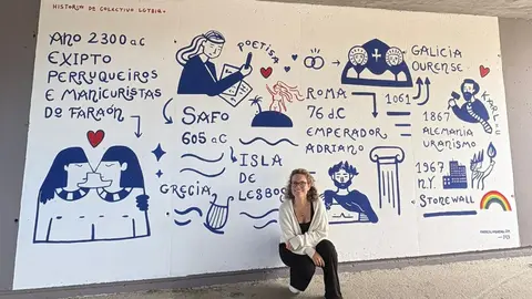 Andrea Lombard&iacute;a Mural Ribadeo