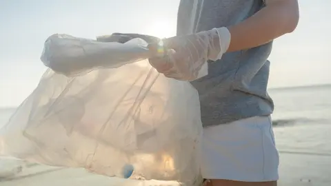 limpieza basura playa