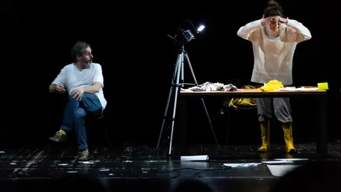 Representaci&oacute;n de la obra Profetas en el teatro Gustavo Freire de Lugo.