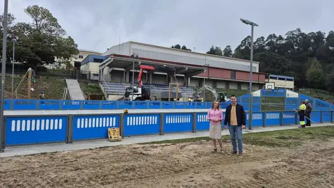 Inicio obras complexo deportivo de Trabada