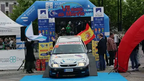 Marcos Otero, en el Rally da Mari&ntilde;a