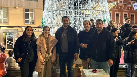 Imagen de archivo del encendido de la navidad 2024 en Foz