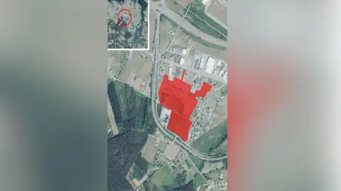 Plano del &aacute;mbito de actuaci&oacute;n en Ribadeo.