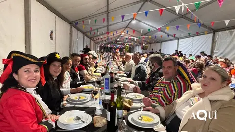 Cena de cocido de Ribadeo.