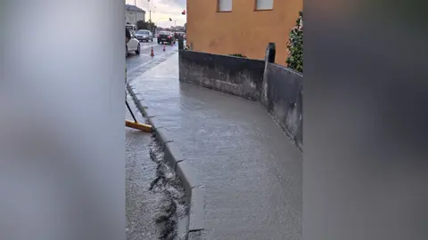 Obras de mejora de saneamiento en Celeiro.