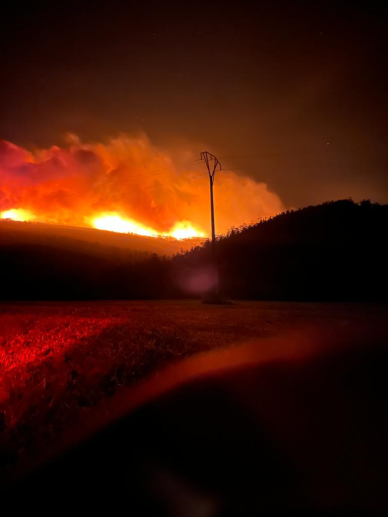 Incendio no concello de Ribadeo