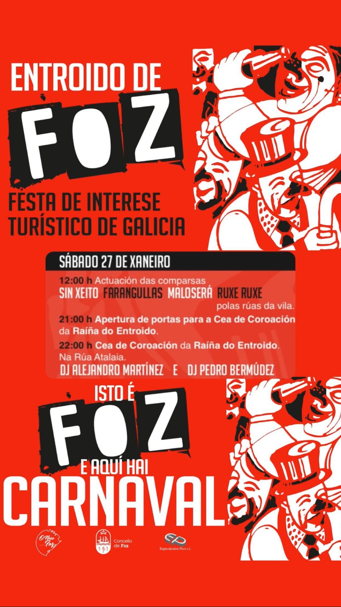 cartel coronacion carnaval foz