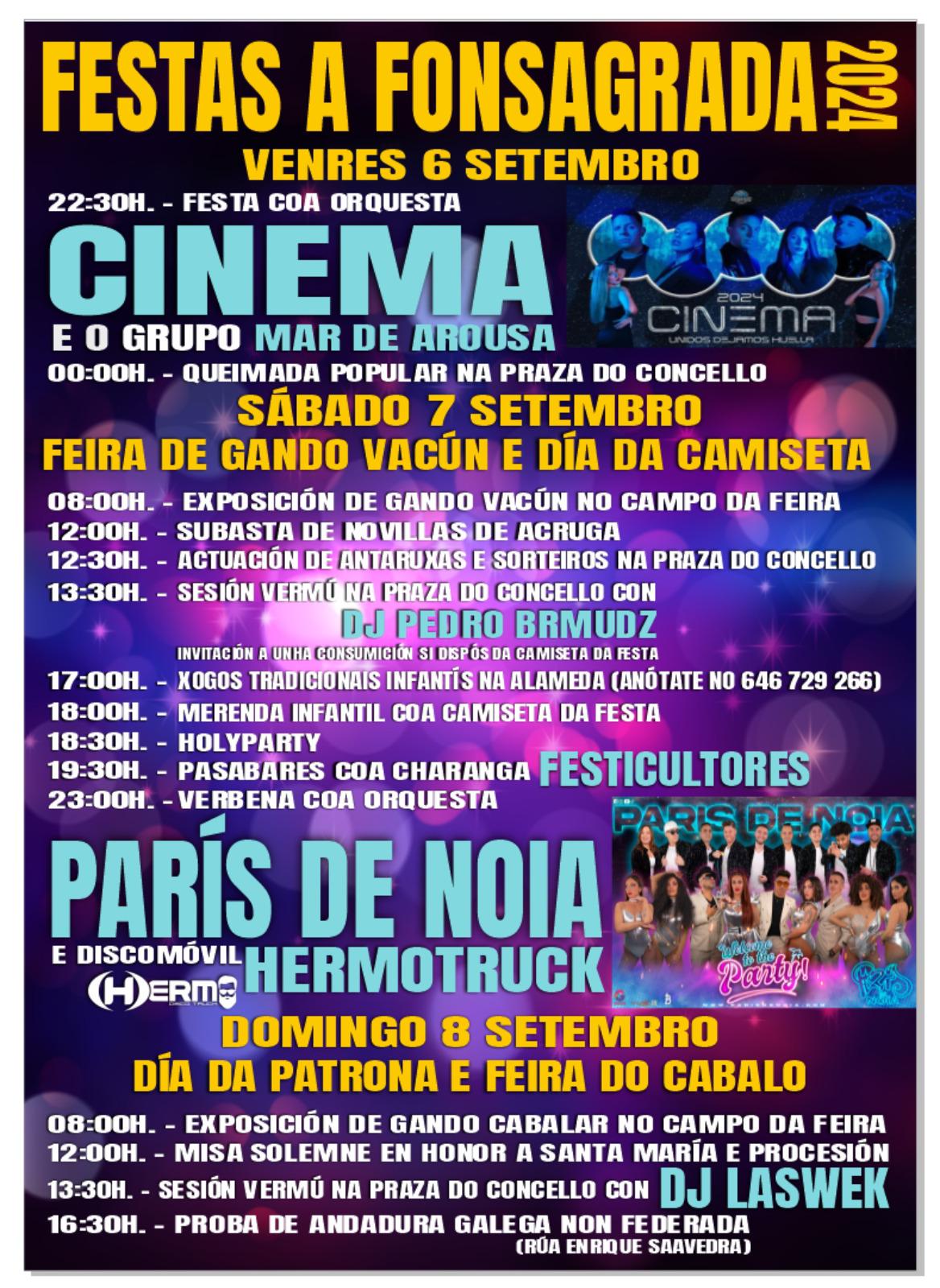 Cartel das Festas da Fonsagrada 2024