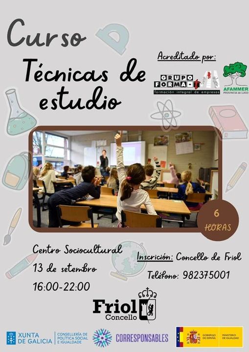 Curso de técnicas de estudio en Friol