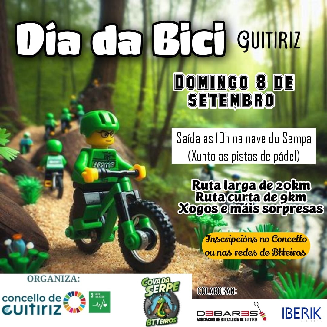 Cartel do Día da Bici de Guitiriz
