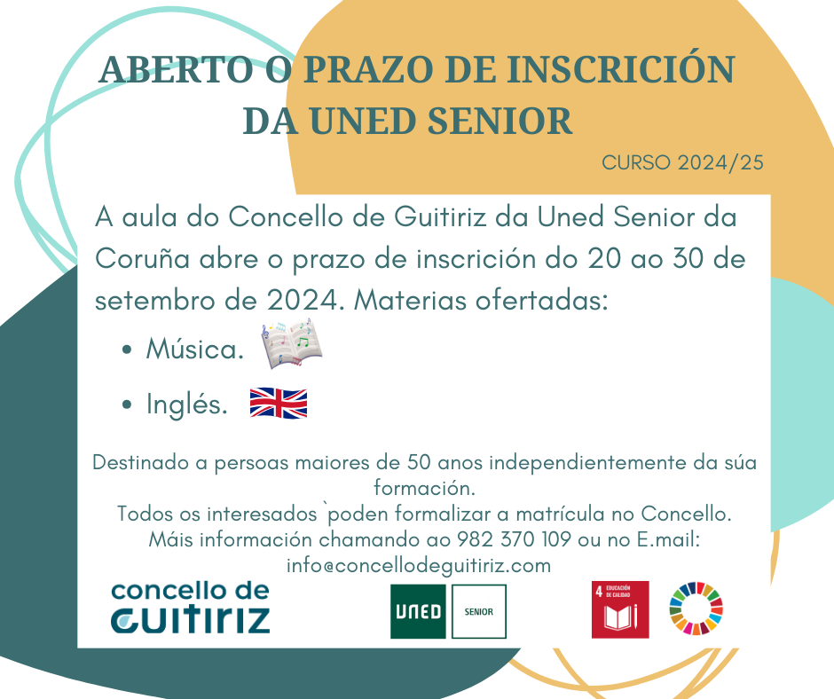 Cartel UNED SENIOR 2024.25