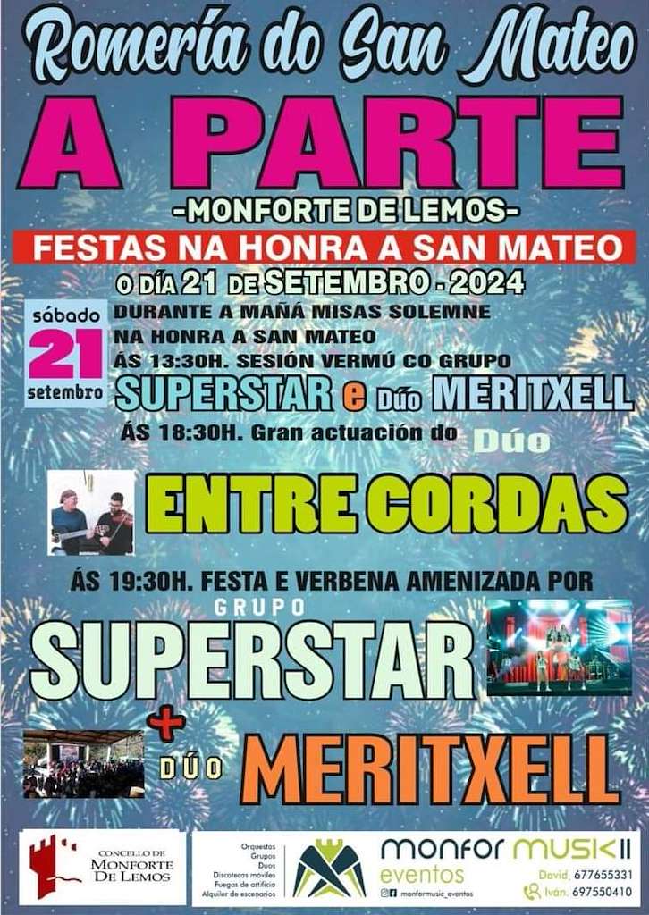 Cartel Festas de San Mateo
